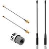 Pixelure 10dBi Gain/868MHz Antenna LoRa per ESP32/LoRa32 V3/LoRa32u4 II, SMA Maschio 195 mm + Cavo da (U.FL IPX) a SMA Femmina per Meshtastic LoRa Long Range Soft Whip-Antenne (2 pezzi)