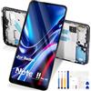 Reparo per Xiaomi Redmi Note 11 PRO 5G LCD Display Schermo di Ricambio per Redmi Note 11 PRO LCD Touch Schermo Vetro Digitalizzatore Full Assemblaggio 2201116TG2201116TI (Nero con Cornice)