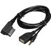 Akozon AUX-IN MDI AMI MP3 Cavo AUX AUX ADFACE INTERFACE ADAPTER CORD 3.5MM Jack Connect Stick USB a cavo AUX per caricabatterie USB Adatto per A6L A8L A3 A4L A1