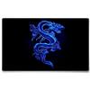 Silent Monsters Tappetino Mouse 36 x 25 cm Drago blu, con Bordo Cucito, Durevoli, antiscivolo e silenzioso, gioco, ufficio, casa, lavabile, arrotolabile, Tappetini per il Gaming Mousepad