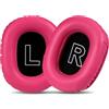 Generico Cuscinetti auricolari di ricambio, copri-cuscinetti, parti di ricambio cuffie per Logitech G PRO X 2 (Rosso rosa)