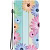 BLOTECH Custodia per Honor 400 Lite Cellulare Case Elegante Case 3D Lisciocon PU Leather Cavalletto, Portabiglietti,Chiusura Magnetica,Custodia Fiori di girasole Pattern per Honor 400 Lite