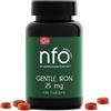 NFO Gentle Iron Ferro Bisglicinato - 100 Compresse, Ferrochel Alta Biodisponibilità, Integratore Ferro per Energia e Riduzione Stanchezza, Adatto Vegani, Senza OGM