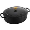 Ballarini Bellamonte Cocotte ovale - 29 cm, nero, Ghisa