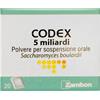 Zambon Company Codex 5 Miliardi 250 mg - Fermenti Lattici 20 Bustine