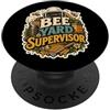 Jimbeels Bee Yard Supervisor umorismo apicoltore PopSockets PopGrip Adesivo