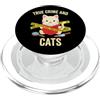 Love Reading Books Designs Gatti Crime Detective Romanzo Reader Lettura Thriller PopSockets PopGrip per MagSafe