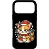 calico cat knitting santa hat winter win Custodia per iPhone 17 Pro Max Calico Cat Knits - Cappello da Babbo Natale