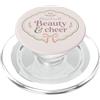 Grace And Glory Studio Citazione femminile con fiocco floreale Blessed With Beauty Cheer PopSockets PopGrip per MagSafe