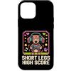 Cane gamer zampe corte retro gaming Custodia per iPhone 12 mini Short Legs High Score cane gamer pixel art rétro