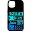 Lustiger Geburtstagsspruch zum 22. Gebur Custodia per iPhone 13 22° Compleanno Leggendario dal Giugno 2004 Anno Retro