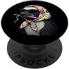 Vintage Retro Knitting Cute Lover Women Honey Badger Ratel Granny - Filato quadrato per uncinetto PopSockets PopGrip Adesivo
