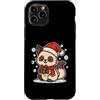cat winter scarf box snow wintertime yul Custodia per iPhone 11 Pro Simpatico gatto invernale con sciarpa e scatola