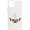Padre Regalo Cristianesimo Bibbia Chiesa Custodia per iPhone 14 Plus Gesù Tshirt Uomo Padre Cristianesimo Cristo Croce Croce