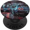 JDM Japanese Automotive Tuning Car Art Distress Vintage JDM Leggendario Race Drift Cars Nel Garage PopSockets PopGrip Adesivo
