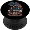 Michigan U.S.A. 250th Anniversary by NLT USA 250° Anniversario Michigan Pride PopSockets PopGrip Adesivo