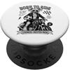Chinese Crested DIGOR shop Cinese crestato su moto amore calcio calcio DIGOR retrò PopSockets PopGrip Adesivo