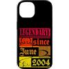 Lustiger Geburtstagsspruch zum 22. Gebur Custodia per iPhone 14 22° Compleanno Leggendario dal Giugno 2004 Anno Retro