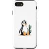 Timowo Studio Custodia per iPhone SE (2020) / 7/8 Pinguino Con Cactus Illustrazione