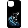 Orca Whale Gifts Co Custodia per iPhone 15 Plus Orca, balena, oceano, fauna selvatica, design con animali marini