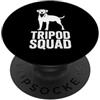 Cani da soma canini resistenti Tripod Squad Supporto per la resilienza a tre zampe del cane PopSockets PopGrip Adesivo