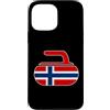 Curling Norwegian Norway Flag Curl Stone Custodia per iPhone 13 Pro Max Curling Norvegese Bandiera Norvegia Curl Stone Classic T-shirt