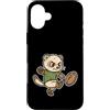 rugby ferret kick cute rugby oval ball s Custodia per iPhone 16 Plus Cartone animato Rugby Furetto Calcio