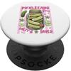Salty Saved Designs Sottaceti e Gesù salati e fede cristiana salvata PopSockets PopGrip Adesivo