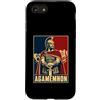 Ancient Mycenaean Greek Mythology Hero Custodia per iPhone SE (2020) / 7/8 Agamennone Antico Eroe di Troia Greco