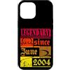 Lustiger Geburtstagsspruch zum 22. Gebur Custodia per iPhone 12 Pro Max 22° Compleanno Leggendario dal Giugno 2004 Anno Retro