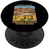 North Dakota National Park Vintage Gifts Parco Nazionale Theodore Roosevelt Nord Dakota Vintage PopSockets PopGrip Adesivo