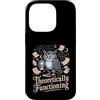Physics Owl Coffee Nerd Science Humor Custodia per iPhone 14 Pro Teoricamente funzionante Gufo Fisica Caffè Umorismo
