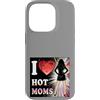 Modernes Damen t-shirt Herren Geburtstag Custodia per iPhone 14 Pro I Love Hot Moms Comic T-Shirt Uomo Donna Frase Divertente