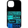 Lustiger Geburtstagsspruch zum 22. Gebur Custodia per iPhone 14 22° Compleanno Leggendario dal Giugno 2004 Anno Retro