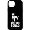 Cani da soma canini resistenti Custodia per iPhone 14 Plus Tripod Squad Supporto per la resilienza a tre zampe del cane