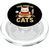 Love Reading Books Designs Gatti Crime Detective Romanzo Reader Lettura Thriller PopSockets PopGrip per MagSafe
