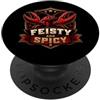 Mardi Gras Novelty Apparel Crawdad esuberante e piccante divertente da donna PopSockets PopGrip Adesivo