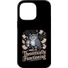 Physics Owl Coffee Nerd Science Humor Custodia per iPhone 14 Pro Max Teoricamente funzionante Gufo Fisica Caffè Umorismo