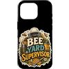 Jimbeels Custodia per iPhone 16 Pro Bee Yard Supervisor umorismo apicoltore