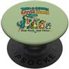 Prehistoric T Rex Father's Day Humor Co Papà Un Saurus E Il Suo Piccolo Rexes Divertente Dino Papà Umorismo Scherzo PopSockets PopGrip Adesivo