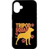 Cani da soma canini resistenti Custodia per iPhone 16 Plus Tripod Squad Dog Three Legs Resilience Support -
