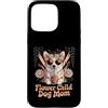 Corgi Flower Dog Lovers Custodia per iPhone 15 Pro Max Fiore Bambino Cane Mamma Corgi