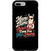 Llama Lover Humor Gifts Custodia per iPhone 7 Plus/8 Plus Mamma lama No Time For Drama Joke Llama Humor