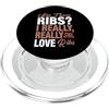 Cute Apparel With Ribs Funny BBQ Rib Lover - I Really Love Ribs PopSockets PopGrip per MagSafe