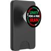 Woman Life Freedom Iran Unity For A Free Donna Vita Libertà Iran Unità per un Iran libero PopSockets PopWallet per MagSafe