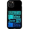 Lustiger Geburtstagsspruch zum 22. Gebur Custodia per iPhone 11 Pro 22° Compleanno Leggendario dal Giugno 2004 Anno Retro