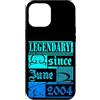 Lustiger Geburtstagsspruch zum 22. Gebur Custodia per iPhone 12 Pro Max 22° Compleanno Leggendario dal Giugno 2004 Anno Retro