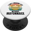 Retro I Can't Imagine Life Without Mayon Maionese retrò Non riesco a immaginare la vita senza maionese PopSockets PopGrip Adesivo