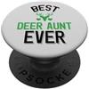 Cute Deer Family Apparel La migliore zia cervo di sempre PopSockets PopGrip Adesivo