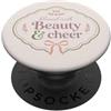 Grace And Glory Studio Citazione femminile con fiocco floreale Blessed With Beauty Cheer PopSockets PopGrip Adesivo